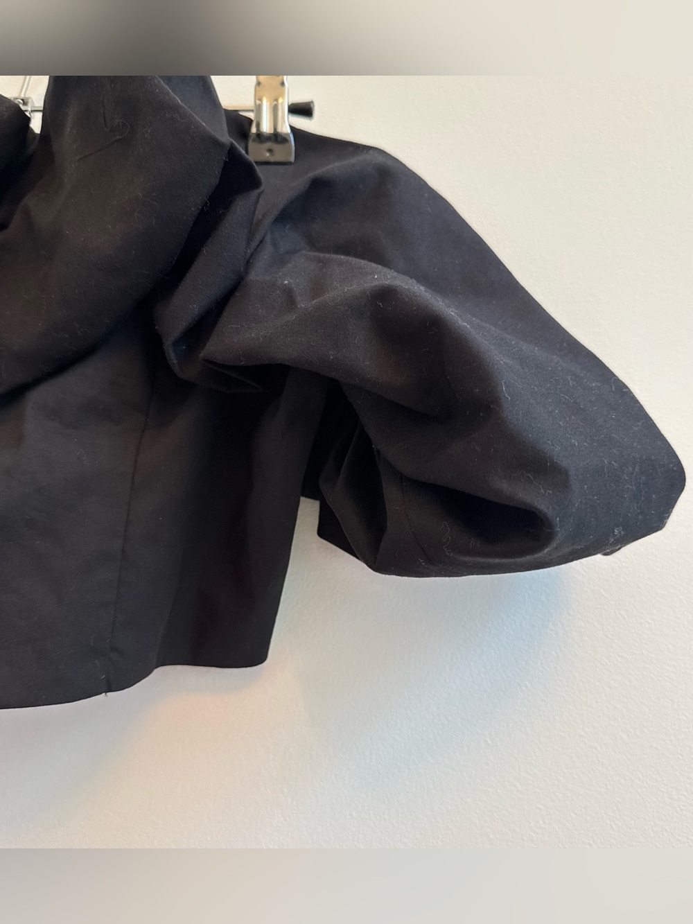 Dynamite Black Off-Shoulder Ruffle Crop Top - Picture 3 of 8